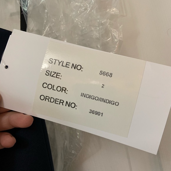 Hayley Paige 5668 indigo size 10 - Picture 3 of 6